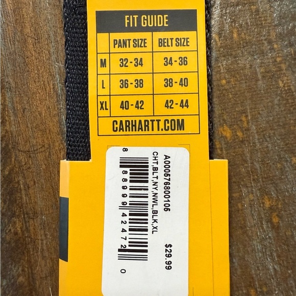 Carhartt Black Nylon Webbing Ladder Lock Belt - Picture 3 of 4
